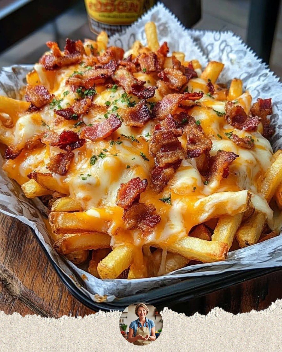 Servicio de papas con queso