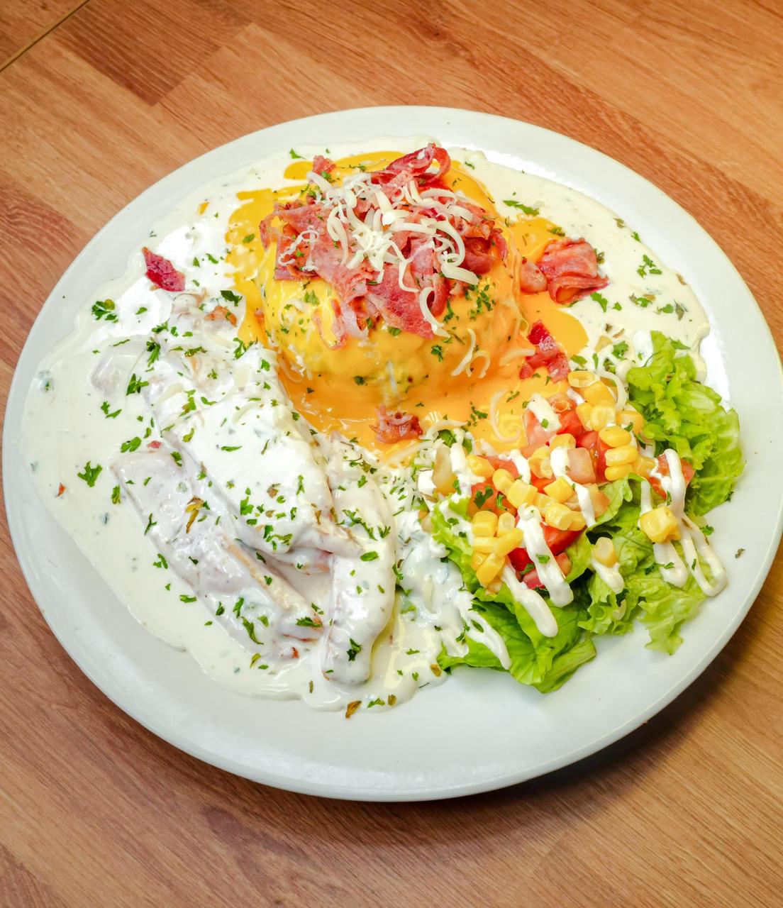 Mofongo rebozado mixto